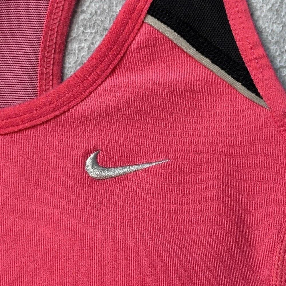 Nike Sports Bra Womens XS‎ Pink 362767-622 Dri-FIT Racerback Mesh Training Gym